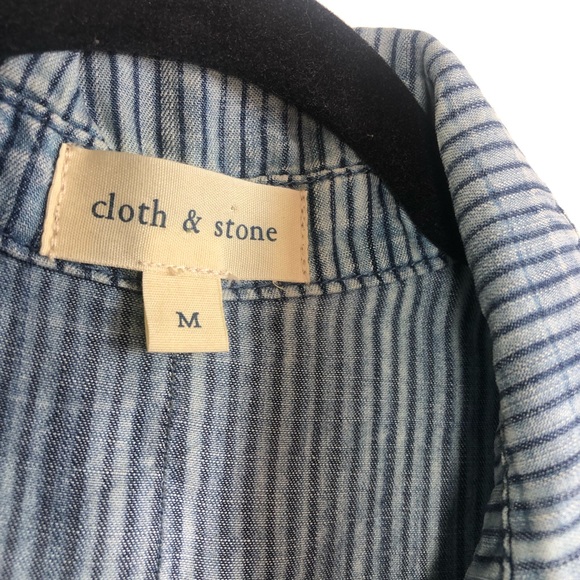 Cloth & Stone Anthropologie Striped Distressed Top - Picture 2 of 3